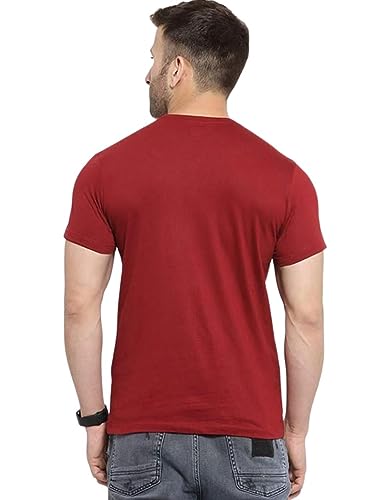 Image of Lifestyle Men's Regular Fit Casual Solid Short Sleeve 100% Polyester Dry Fit Crew Neck T-Shirt