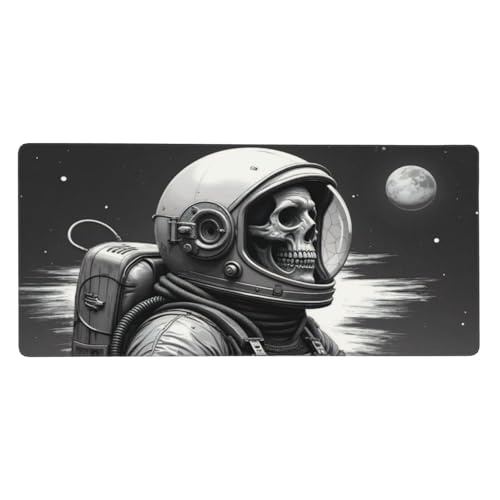 Tapis de souris de jeu antidérapant grand format et protège-bureau blanc