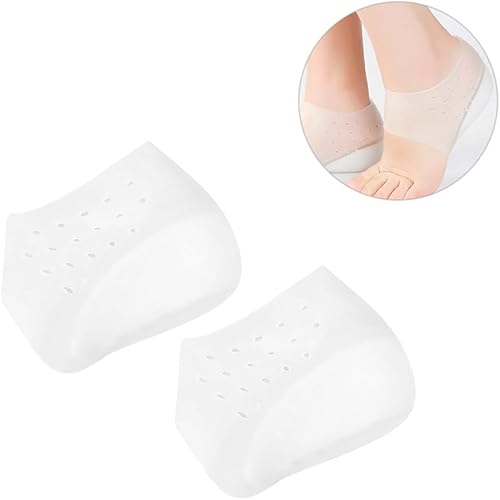 Miniatura 9 de Exceart Par de plantillas de elevación de zapatos, almohadillas de talón de media altura, plantillas invisibles de silicona para zapatos para