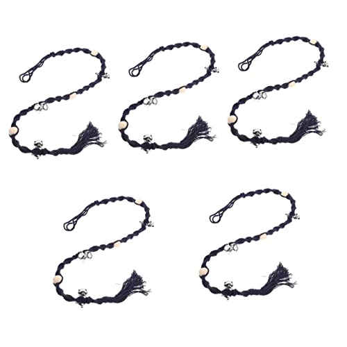 balacoo 5pcs Hanging Bell for Dog Pet Door Potty Training Tool Soft Material Noise and Comfortable for Daily Use