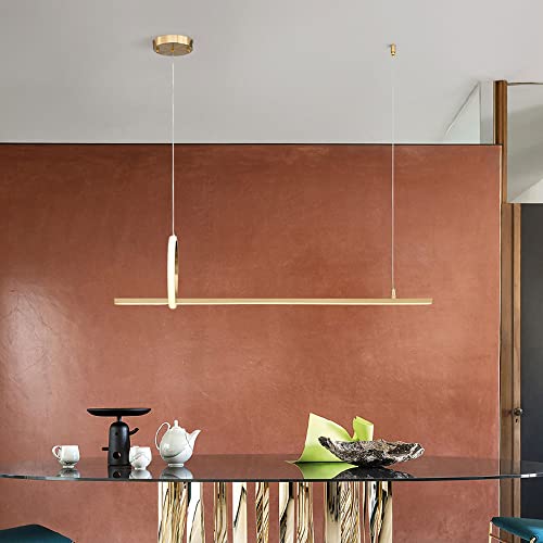 Lampe suspendue LED 60W cuivre luminaire à intensité variable