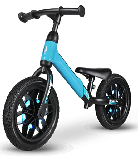 Qplay Vélo de Marche Spark Bleu pour les balades en famille au parc