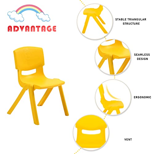 X IANGYU Durable learning plastic chair for children(Blue,28CM)