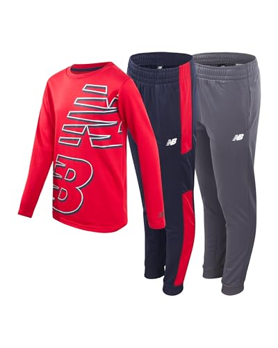 New Balance Boys Tracksuit Set - 3 Piece Waffle Knit