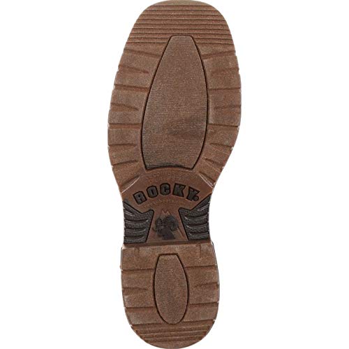 Rocky Men's Waterproof Original Ride Flx Western Work Boot Square Toe Dark Brown 13 Ee Us #TOP1