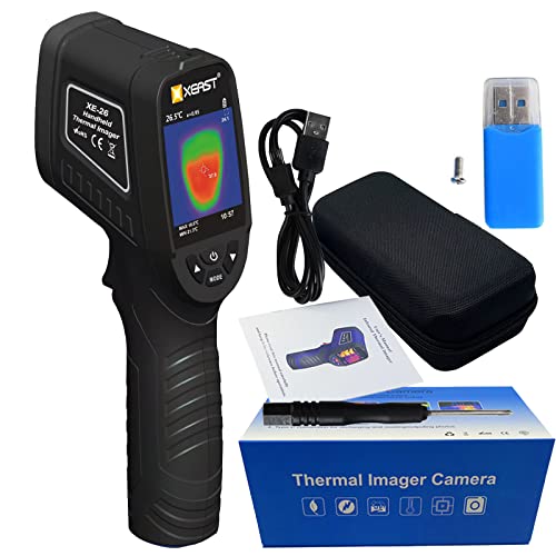 XEAST XE26 Thermal Imaging Camera, Handheld Infrared Thermal Camera, IR Image Resolution 1089 Pixels, 300000 Pixels Visible Camera for Power Industry, Industrial and Automotive Testing