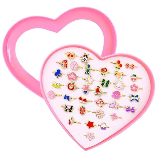 Zatixbu 36 Piezas Princesa Anillos Set, Ajustable Anillos Niñas Pequeñas Anillo con Caja en Forma de Corazón, Bonita Presentación para Niñas Cumpleaños Artículos de Fiesta Navidad | Ya disponible en tu tienda friki favorita! En mundofriki.es! Zatixbu 36 Piezas Princesa Anillos Set, Ajustable Anillos Niñas Pequeñas Anillo con Caja en Forma de Corazón, Bonita Presentación para Niñas Cumpleaños Artículos de Fiesta Navidad | Ya disponible en tu tienda friki favorita! En mundofriki.es!