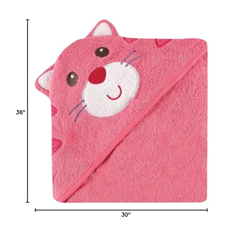 Image of Luvable Friends Animal Face Hooded Towel, Cat