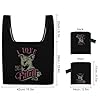I Love My Pit Bull Foldable Grocery Bag Reusable Shopping Tote Washable Collapsible #3
