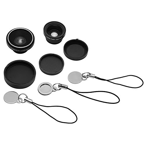 Aduro Camera Lens Kit, Black (3-Piece)