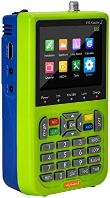 NULYUNZE Satellite Finder Signal Meter - 3.5 Inch LCD Screen TV DVB-S2X/S2/S Receiver Sat Detector - Digital H.264 FTA Sat Finder and Satellite Antenna Adjustment, Battery