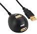 Produktbild USB 2.0 Verlängerungskabel mit Standfuss St. A an Bu.A, 2m 2 x USB 2.0 Extension