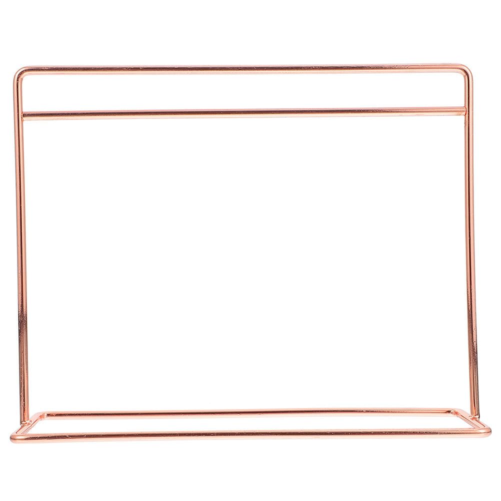 SHINEOFI Perchero para Muñecas, Organizador de Ropa en Miniatura para Casa de Muñecas, Perchas para Ropa de Bebé para Articuladas, Accesorio de Metal para Muebles de Juguete, Color Dorado Rosa.