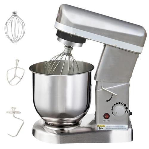Electric Stand Mixer for Baking, Includes Beater, Dough Hook, and Whisk, 3 Speed Settings, Perfect for Bread, Pastry, and Cake Mixing