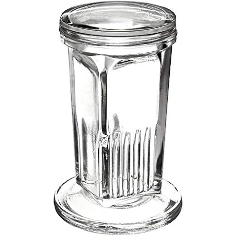 Coplin Staining Jar, 5-Slide Capacity, Glass Lid, 60ml, Karter Scientific 214I4 (Single) Cover