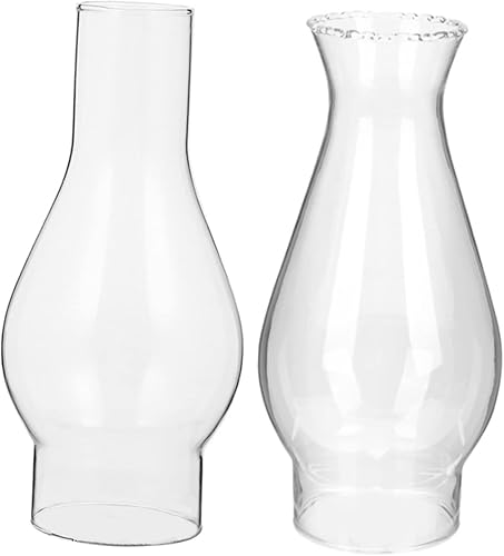 DECHOUS 2 piezas de pantalla de queroseno pantallas de lámparas de lámparas de lámpara de aceite a prueba de viento sombra de queroseno cubierta de