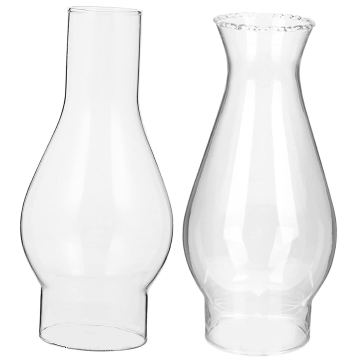 MERRYHAPY Lot De 4 Abat-jours En Verre Transparent Pour Lampe Tempête