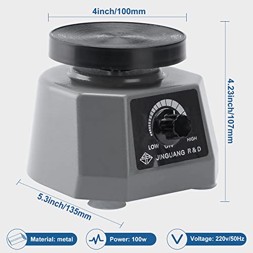 Lab Vibrator - Dental Vibrator 4", Dental Vibrating Machine, Vibrating Table For Molds, Gypsum, Pouring Models, Resin Casting(Us Plug) #TOP5