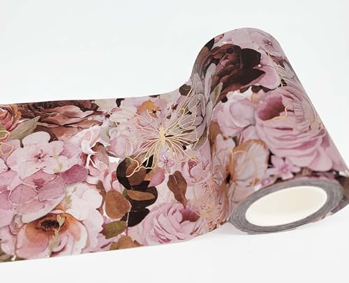Cinta washi de 10 cm para solucionar cortes imperfectos en bordes de papel de pared y scrapbook
