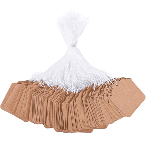SallyFashion 1000PCS Price Tags with String, Gift Tags with String