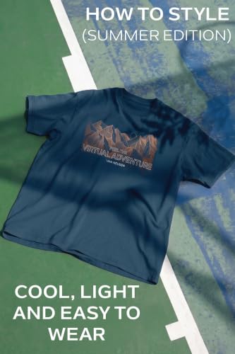 Image of Van Heusen Men's Athleisure Graphic T-Shirt - Comfortable Crew Neck| Soft Breathable Cotton Blend | Casual Wear Style | Summer Favorite | Style 60054