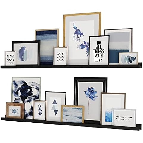 Wallniture Denver 60" Picture Ledge Shelf Set of 2 Cover
