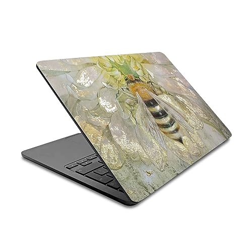 Sticker MacBook Air 13.6 A2681 design Abeille pour travailler au café