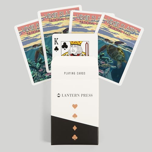 Baraja de cartas Póker Lantern Press 52 piezas miniatura 6