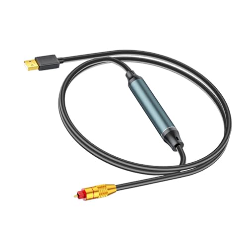 USB to Optical Sound Adapter USB to SPDIF Digital Converters for TVs and Computer with 5.1 Channel Stereo Output