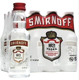 Smirnoff Vodka Miniatures, 12 x 5 cl