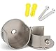 Yerleomit 2 Stück Vorhangstangenhalter Gardinenstangen Halterung Gardinenstange Halter, 28mm Metall Gardinenstange Halterung Wandhalterung Rundrohr Halterung Vorhangschienen Silber