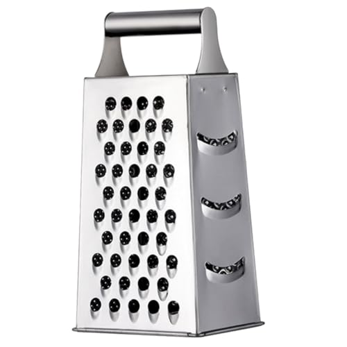 JEWEDECO 多機能ステンレスグレーター 野菜チーズおろし器 四面スライサー キッチン便利ガジェット 家用調理器具 ニンニク ポテト対応