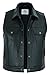 Gaudi-Leathers Chaleco de Cuero para Hombre Moto o Motocicleta Biker Moto XL
