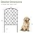 Decorative Garden Fence 10 Pack Garden Fencing Border 10.8ft(L) x 24in(H) Animal Barrier Fence Panels Rustproof Metal Wire Temporary Fence for Dog Yard Patio Outside, Arched