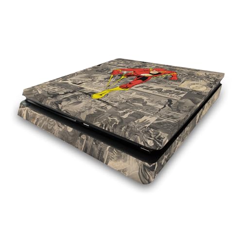 Vinyle autocollant de jeu PS4 Slim The Flash skin console Sony PlayStation 4 DC Comics