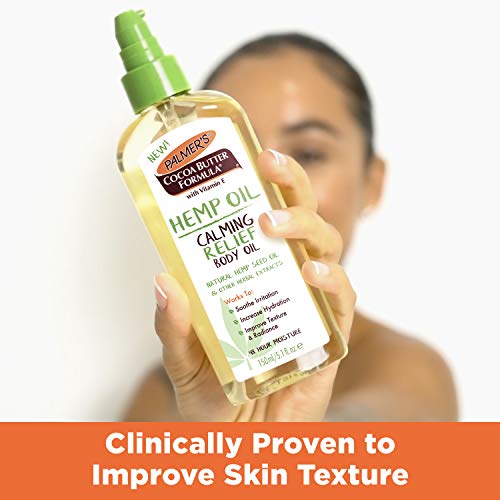 Palmer's Cocoa Butter Formula Hemp Oil Calming Relief Body Oil, 5.1 Ounces #TOP3