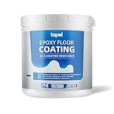 Tapel 3-in-1 Epoxy Floor Coating - Light Grey 35oz (54ft²), Primer+Paint+Clear Coat | Non-Slip, UV-Resistant Finish for Concrete Garage Floors, Basements & Warehouses – Fast-Drying