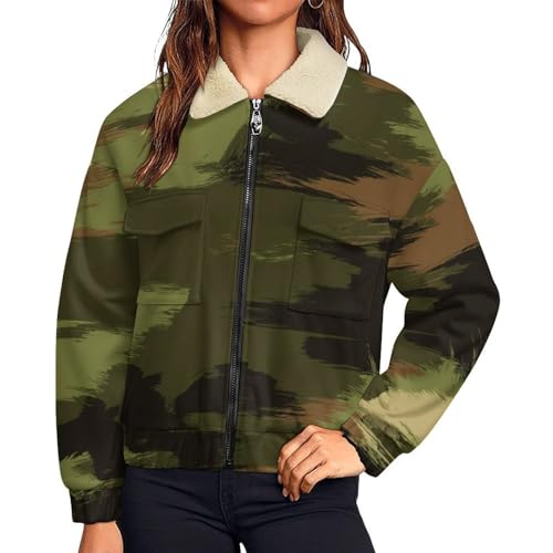 Chaqueta de forro polar para mujer abrigos de invierno gruesos contra el frío extremo diario