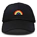 DALIX Rainbow Baseball Cap Womens Hats Cute Hat Soft Cotton Caps in Black