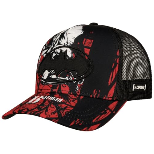 Capslab Casquette Trucker Batman Unisexe Visière incurvée, Taille Unique Adulte | Casquettes 100% Authentiques DC Comics | Casquette Snapback | Casquette en Maille