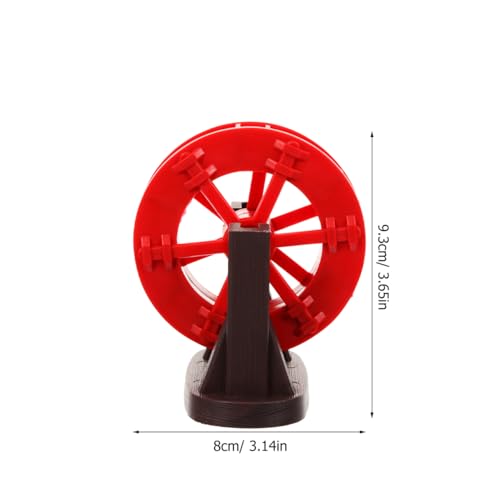 Image of POPETPOP Miniature Water Wheel Fountain Decor 3In Lightweight Plastic DIY Aquarium Ornament for Fish Tank Pond Landscape Indoor Water Feature