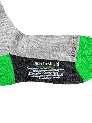 Insect Shield Kids Sport Crew Sock, Stretchy And Comfortable Crew Socks With Padding And Tick Protection #TOP5