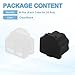 PATIKIL RJ11 Port Anti Port Anti Dust Cover Cap, 50pcs RJ11 Dustproof Plug Soft Silicone Protector for Computer Switch Router Network Interface Card, Black Clear