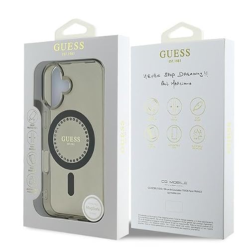 Étui Guess pour iPhone 16 Plus 6.7 étui rigide IML Rhinestones MagSafe Neuf - vue 9