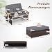 GIANTEX Lounge Möbel Outdoor, Gartensofa mit Liegefunktion, Balkonmöbel Kleiner Balkon, Outdoor Sofa, Rattan Lounge Sofa, Gartenlounge mit Stauraum, Garten Doppelliege 2 Personen, Rattan Daybed Garten