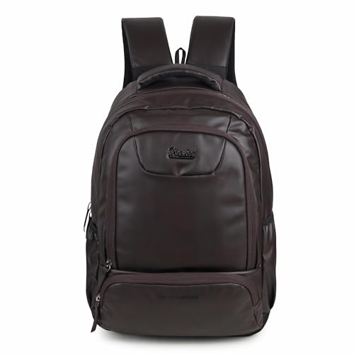 HOT SHOT BAGS VINTAGE SERIES 1387 28L FAUX LEATHER WATER RESISTANT ANTI THEFT LAPTOP BACKPACK | OFFICE BACKPACK | COLLEGE BACKPACK (B0D7CRJLNW) Amazon Price History, Amazon Price Tracker