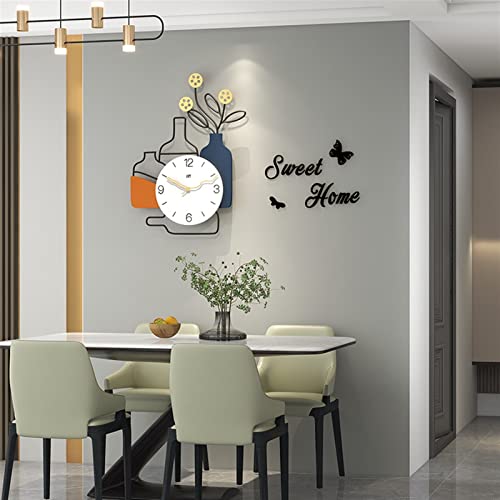 Horloge murale grand cadran lisible pour décoration salon moderne