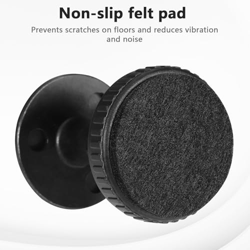 Zocipro 4 Stück Verstellbare Füße, Schrank Füße zum Verstellen, 27-45mm Möbelfüße Verstellbar, Höhenverstellbare Füße mit 3M Doppelseitiges Klebeband und Anti-Rutsch-Pad, für Tische Schränke