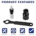 Oumers Bike Crank Extractor and Bottom Bracket Remover with 16mm Spanner Wrench, Bicycle Removal Tool Puller Tool-Bike Crank Arm Remover Spanner Repair Tools Kit