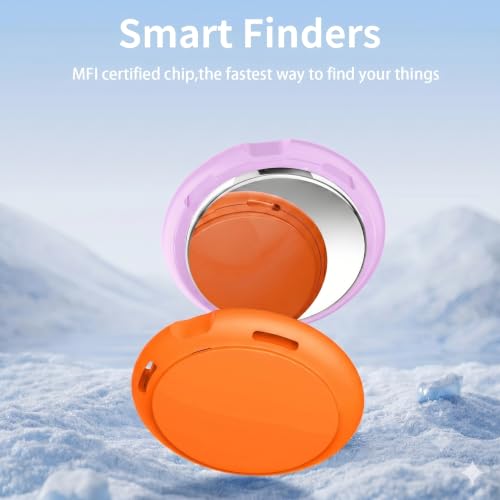 Image of 2 Pack Tracker Tags [Apple MFi Certified] Pair with Apple Find My (iOS Only) Bluetooth Air Smart Tags Key Finder Item Locator Waterproof Finder Worldwide Tracking for Pets Wallet Backpack Dogs Luggage